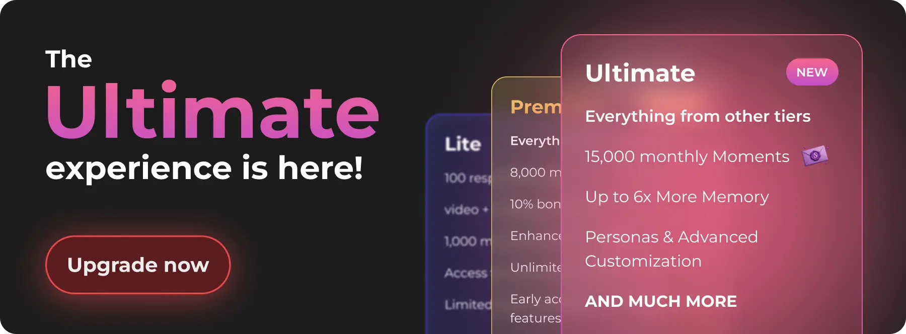 Promotional card ultimate-tier